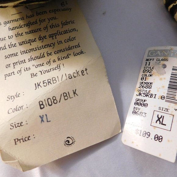 Vintage Native Wear Designs Jacket Reversible Animal Print New - Picture 2 of 6